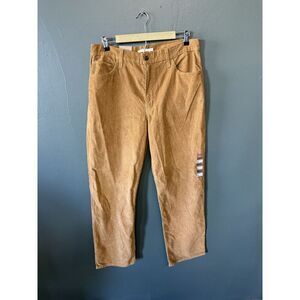 Levi Mens Brown Croduroy Straight Leg 94 Baggy Pants Size 32 NWT